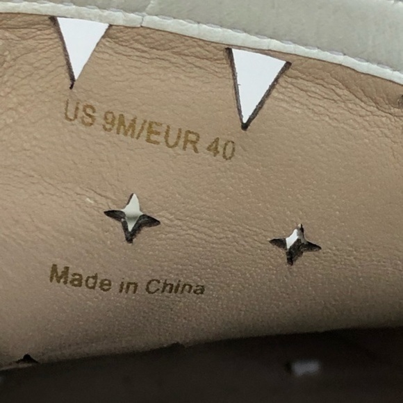 VIA SPIGA white leather cut out fashion sneakers 9 - Picture 4 of 10